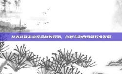 扑克游戏未来发展趋势预测，创新与融合引领行业发展