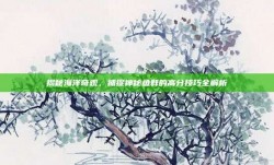 揭秘海洋奇观，捕捉神秘鱼群的高分技巧全解析