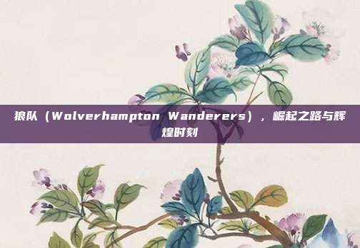 狼队（Wolverhampton Wanderers），崛起之路与辉煌时刻  第1张