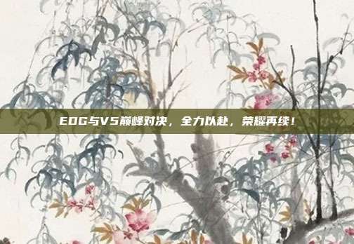 EDG与V5巅峰对决，全力以赴，荣耀再续！  第1张