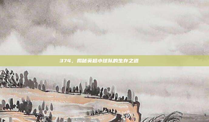 374，揭秘英超小球队的生存之道🗝️  第1张