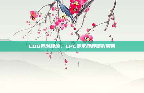 EDG再创辉煌，LPL赛季回顾精彩瞬间  第1张