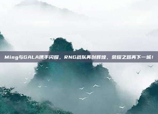 Ming与GALA携手闪耀，RNG战队再创辉煌，荣耀之路再下一城！  第1张